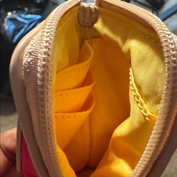 Coach Pink Wristlet with Tan Accents - Picture 4 of 6